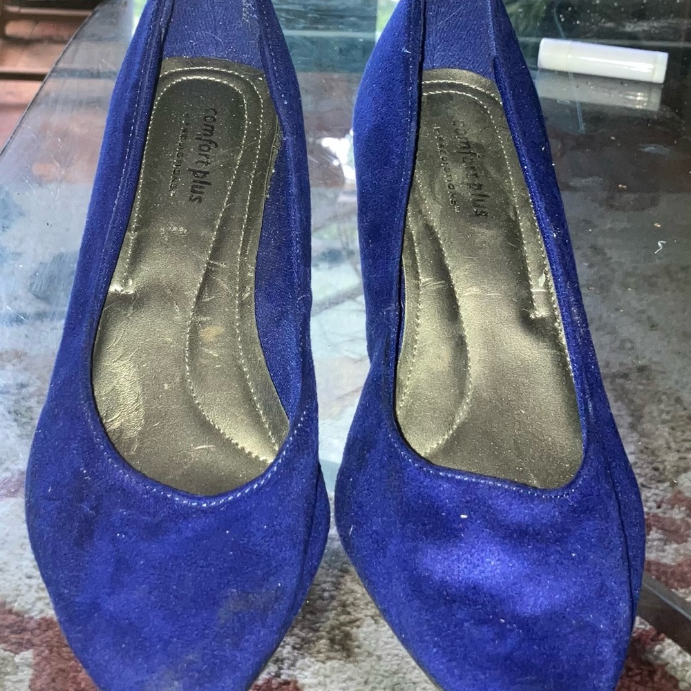 Comfort Plus by Predictions Women's Royal Blue Heels Size 8